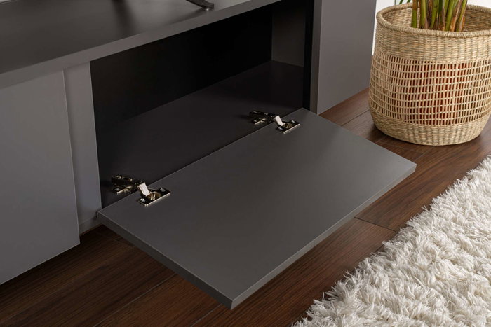 Nordure Soporte para TV Serenity Antracita y Negro